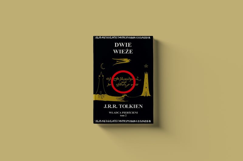 Złote wieże na czarnym tle